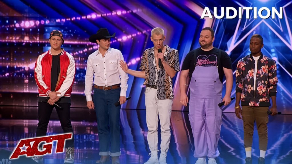 The Other Direction performing on Americaâs Got Talent